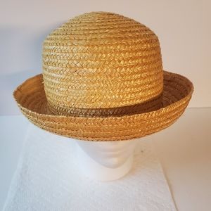 Vintage ARLIN Yellow Straw Hat One size fits all.